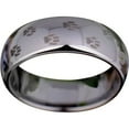 thumbnail image 2 of Silver Tungsten Pet's Paw Print Ring, 2 of 5