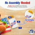 thumbnail image 3 of MT Products White French Fries Bags 5.5" x 8" - Designed French Fry Holder - Pack of 100, 3 of 8
