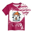 thumbnail image 4 of HCNTES Toddler Boys Girls Halloween T Shirt Halloween Boo Shirt Pumpkin Shirts Cute Retro Tee Tops(R275-Hot Pink,7-8 Years), 4 of 4