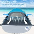 thumbnail image 3 of Beach Tent Portable  Shade Shelter for 2-4 Persons with   3 Mesh Windows, 3 of 7