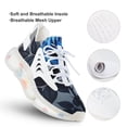 thumbnail image 3 of Romantic Rose Butterfly Blue And Grey Walking Shoes for Men Woman Lightweight Tennis Fashion Elastic Sports Shoes Cushion Basketball Shoes, 3 of 7