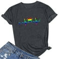 thumbnail image 1 of RKSTN T-Shirts Fierté Femmes T-Shirts Graphiques Arcs-en-Ciel T-Shirts LGBT T-Shirts Décontractés Col Rond Manches Courtes Hauts, 1 of 3