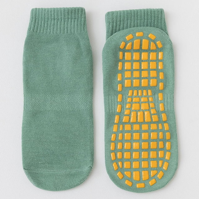 Calcetines antideslizantes para niños, calcetines de trampolín para juegos infantiles, calcetines de suelo para aprendizaje temprano para bebés, calcetines de yoga hasta media pantorrilla