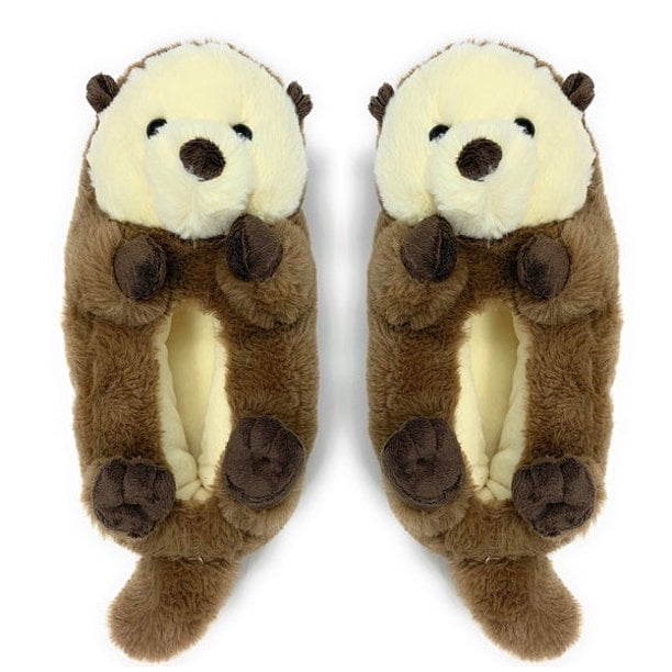 OoohGeez Kids Fluffy Otter Animal Slippers, Cute Funny Cozy Non-Slip House  Slippers for Boys & Girls, Otter One 