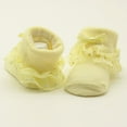 thumbnail image 4 of Eleanos Newborn Baby Girls Princess Floral Lace Bowknot Socks Infants Cotton Ruffle Frilly Trim Ankle Socks, 4 of 6