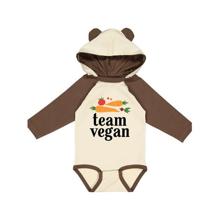 

Inktastic Vegetarian Gift Team Vegan Gift Baby Boy or Baby Girl Long Sleeve Bodysuit