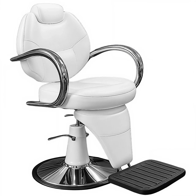 Silla Barberia Sillon Reclinable Hidraulico Nanofort Peluqueria