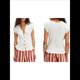 thumbnail image 3 of Blusa de Corta con Botones y Dobladillo con Volantes para Mujer, Estilo Bohemio Y2K, Estilo Cárdigan con Ribete de Encaje, para Verano L, 3 of 7