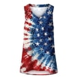 thumbnail image 4 of Jsaierl Women's Independence Day Tank Tops Casual Patriotic Stars and Stripes Graphic Tees Loose Fit Sleeveless T Shirts Camisole Lightweight V Neck Tanks S-XXL, 4 of 4