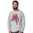 thumbnail image 5 of Lord God Almighty Christian Cross Long Sleeve TShirt Men Women Brisco Brands S, 5 of 6