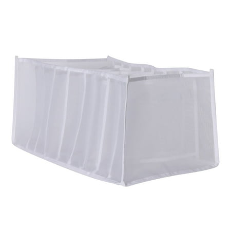 

Pkeoh Holiday Dresses For Women Storage Bins Mesh Storage Box Foldable Closet Clothes Dividers Nylon Dresser Compartments Organizers Storage Bins With Lids White long sleeve dress