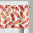 thumbnail image 3 of Ambesonne Orange Valance Pack of 2, Vintage Tropical Exotic, 42"X18", Orange White, 3 of 5