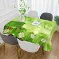 thumbnail image 5 of Coolnut St Patrick's Day Clover Tablecloth, Waterproof Washable Polyester Square Table Cover, Durable Tablecloth for Kitchen Dining Table Party Decor, 54"X 72", 5 of 7