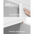 thumbnail image 6 of Aiho 45.5'' Kitchen Island Cart with Storage , Rolling Kitchen Island with Folding Drop Leaf Breakfast Bar for Dining Room, White, 6 of 9