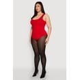thumbnail image 4 of Womens Plus Size Double Layered Scoop Neck Bodysuit, 4 of 5