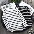 thumbnail image 2 of AMERTEER T-Shirt à Manches Longues Classique pour Femmes T-Shirt à Col Rond Tops Chemisiers Slim Fit, 2 of 5
