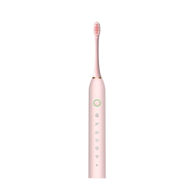 Electric Toothbrush Heads Toothbrush Toothbrush with 6 Brush Heads Smart 6-Speed Timer Toothbrush Ipx7 Toothbrush with Timer