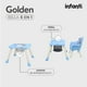 thumbnail image 4 of Silla Alta periquera Infanti 6 en 1 Golden Multifuncional Con Charola Y Mesa De Actividades, 4 of 8