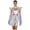 Silver, variant on Women Alien Outfits 2Pcs Cap Sleeves Metallic Cutout A-Line Skater Dress with Holographic Gloves Green 3XL