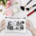 thumbnail image 5 of Dog Makeup Bag Flower Canvas Cosmetic Bag Multipurpose Pen Case Zipper Toiletry Travel Bag Case Purse Pouches Portable Survival Kit for Women Friend Teacher Pet Lover Birthday Gift 10x7Inch DIY, 5 of 9
