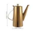 thumbnail image 3 of 1 PC Durable Botella de aceite de acero inoxidable Sopa de acero inoxidable Contenedor de botella, 3 of 5