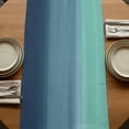 thumbnail image 5 of Table Runners 72 Inches Long Dress Scarves, Teal Blue Ombre Farmhouse Kitchen/Dining Table Runner, Coffee Tablerunners, Modern Abstract Art Texture 13x72 Inch, 5 of 9