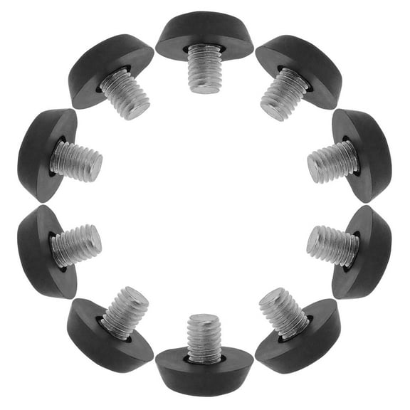 Uxcell 10Pcs M8 x 10 x 22.5mm Furniture Glide Leveling Feet Adjustable Leveler Floor Protector for Chair Leg