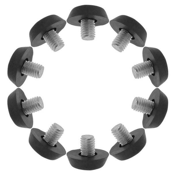 Uxcell 10Pcs M8 x 10 x 22.5mm Pies Niveladores Ajustables para Protección de Piso para Patas de Silla