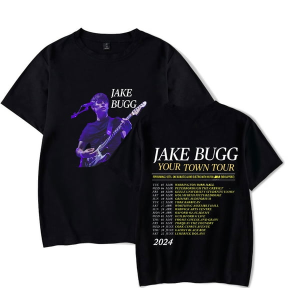 Jake Bugg Your Town Photo Tour T-Shirt Merch Women Men Clothes Trend Casual Short Sleeve Top