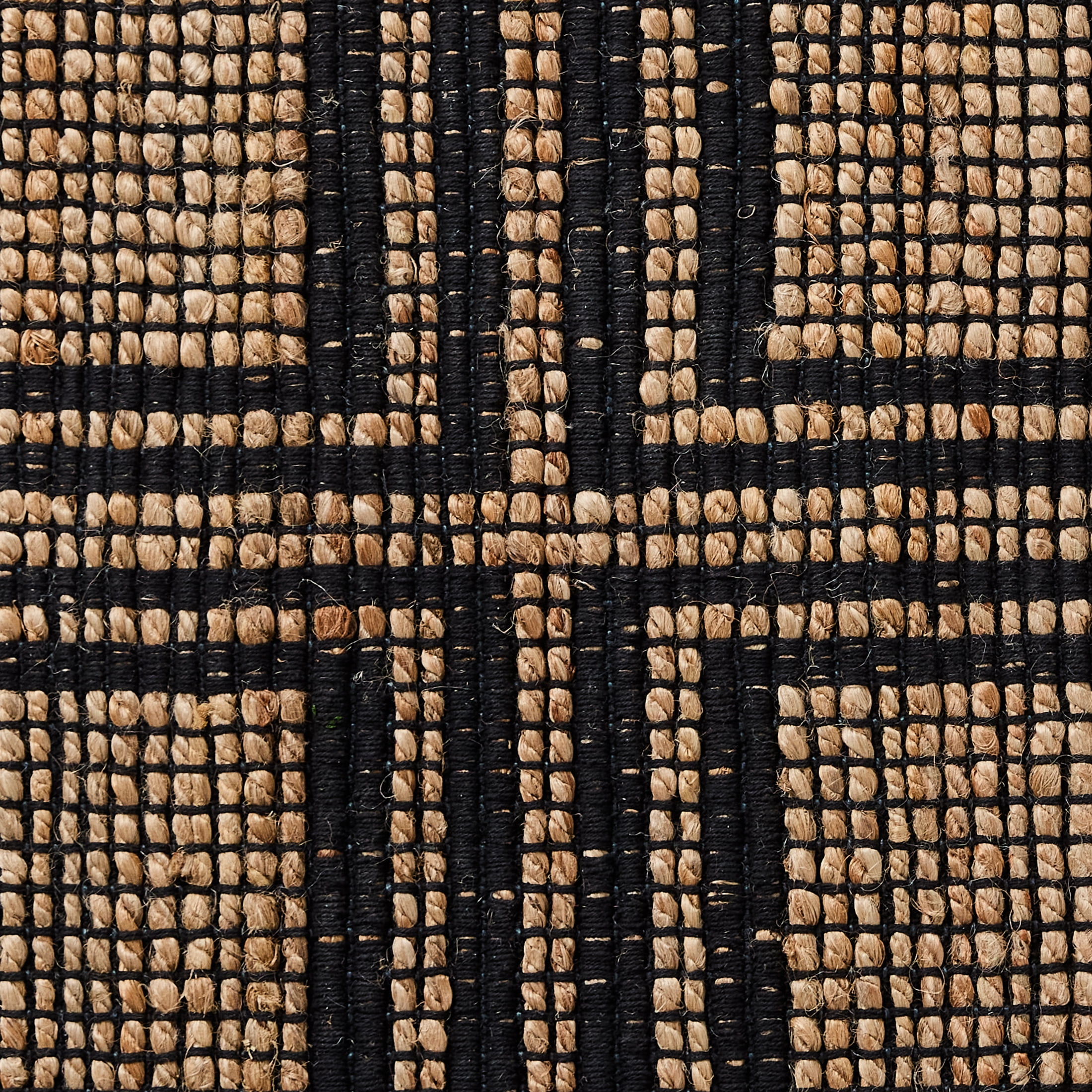 Better Homes & Gardens Black & Natural Interlocking Jute 30" x 46" Accent Rug