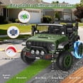 thumbnail image 5 of Farmdex 24V Ride on Toys 2-Seater Ride on Truck, 400W Ride on Cars with Remote Control, Electric Car for Kids w/ Power Display, High/Low Speed, Light Control, Bluetooth, Music, Suspension, Green, 5 of 7