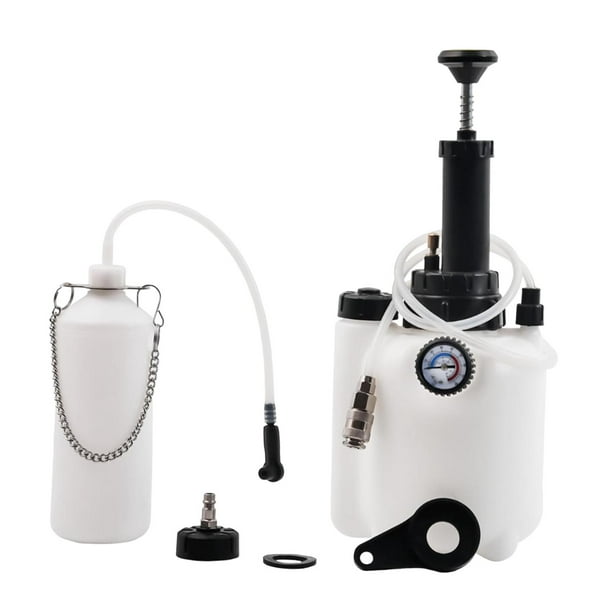 Kit de purga de frenos de 3L, purgador de frenos, 2 mangueras con manómetro, purgador de frenos manual, bomba de vacío, herramienta para aficionados a