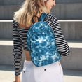 thumbnail image 7 of Balery Blue Tie Dye Vintage Canvas Backpack for Men and Women - Large Capacity, Durable Travel Laptop Bag for School, Work, Hiking, and Outdoor Activities-Small, 7 of 7