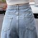 thumbnail image 4 of Gibobby Jeans Pantalones de mujer Pantalones de mezclilla Cintura desgastada Pantalones rectos vintage Pantalones casuales Pantalones de mujer de altura(Azul,CH), 4 of 4