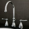 thumbnail image 2 of Kingston Brass KS2981TL Templeton Widespread Bathroom Faucet with Brass Pop-Up, Polished Chrome, 2 of 3