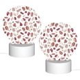 thumbnail image 2 of Balery Different Meat Pattern Acrylic Night Light Gift with 3 Color ModesTouch-Sensitive LED Lamp Perfect Gift for Mother's Day, Birthday, or Christmas, 2 of 9
