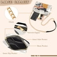 thumbnail image 3 of FORMRS Women Crossbody Purse with Chain Strap Vegan Leather Shoulder Handbag, Cartoon Flowers, 3 of 7