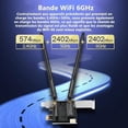 thumbnail image 3 of WiFi 6E PCIe WiFi Card For PC 5400Mbps Bluetooth 5.2 Dual Band Wireless Adapter with MU-MINO, Compatible with Windows 11, 3 of 4