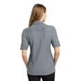 thumbnail image 2 of Port Authority Women's Oxford Pique Double Pocket Polo - L557, 2 of 6