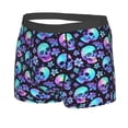 thumbnail image 2 of Balery Skull flower tie dye Men's Boxer Briefs, Soft and Breathable Cotton Underwear with nylon Waistband-XX-Large, 2 of 9