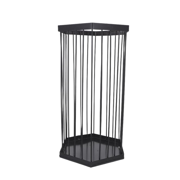 ETEREAUTY Black Metal Umbrella Stand with Vintage Style for Indoor Entryway, Holder for Home and Office Storage
