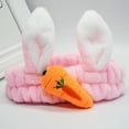 thumbnail image 4 of MesaSe Women Autumn Winter Cute Cartoon Rabbit Carrot Cosmetic Hairband Hair Accessory, 4 of 6
