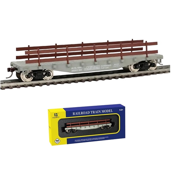 Zylopa HO Series Locomotive 1:87 Scale Model, Model Number: HO-98060 is a 40-foot flatbed freight car.