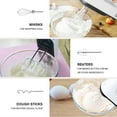 Lychee Hand Mixer Electric 7 Speeds, Portable Kitchen Handheld Blender