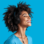 JLab Studio 2 Wired Headphones, Black, Cloud Foam Comfort, Foldable, In-Line Mic, Lab Quality Sound