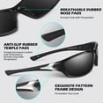 thumbnail image 3 of Sunier Polarized Sports Sunglasses for Men Women, Fishing Driving Outdoor Shades, 3 of 6