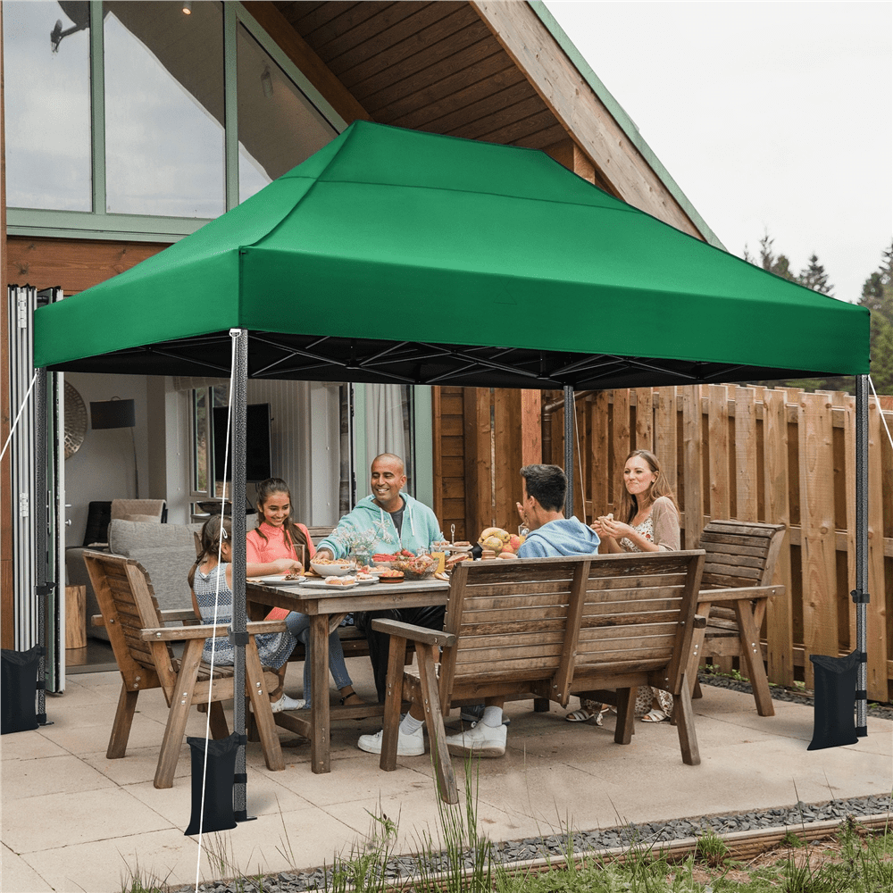 Renwick Pop Up Commercial Canopy Tent with Roller Bag, Dark Green