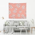 thumbnail image 5 of GZHJMY Little Daisy Tapestry Aesthetic Tapestry for Bedroom Colorful Wall Hanging AestheticFor Room Decor 60" x 51" Inches Gift Decor, 5 of 6