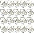 thumbnail image 1 of 100Pcs Picture Hanger Hooks 22mm Small D Ring Single Hole Picture Hangers Triangular Ring Picture Frame Hooks for Hanging Artwork Home Decoration (Silver/XK-SJ), 1 of 6