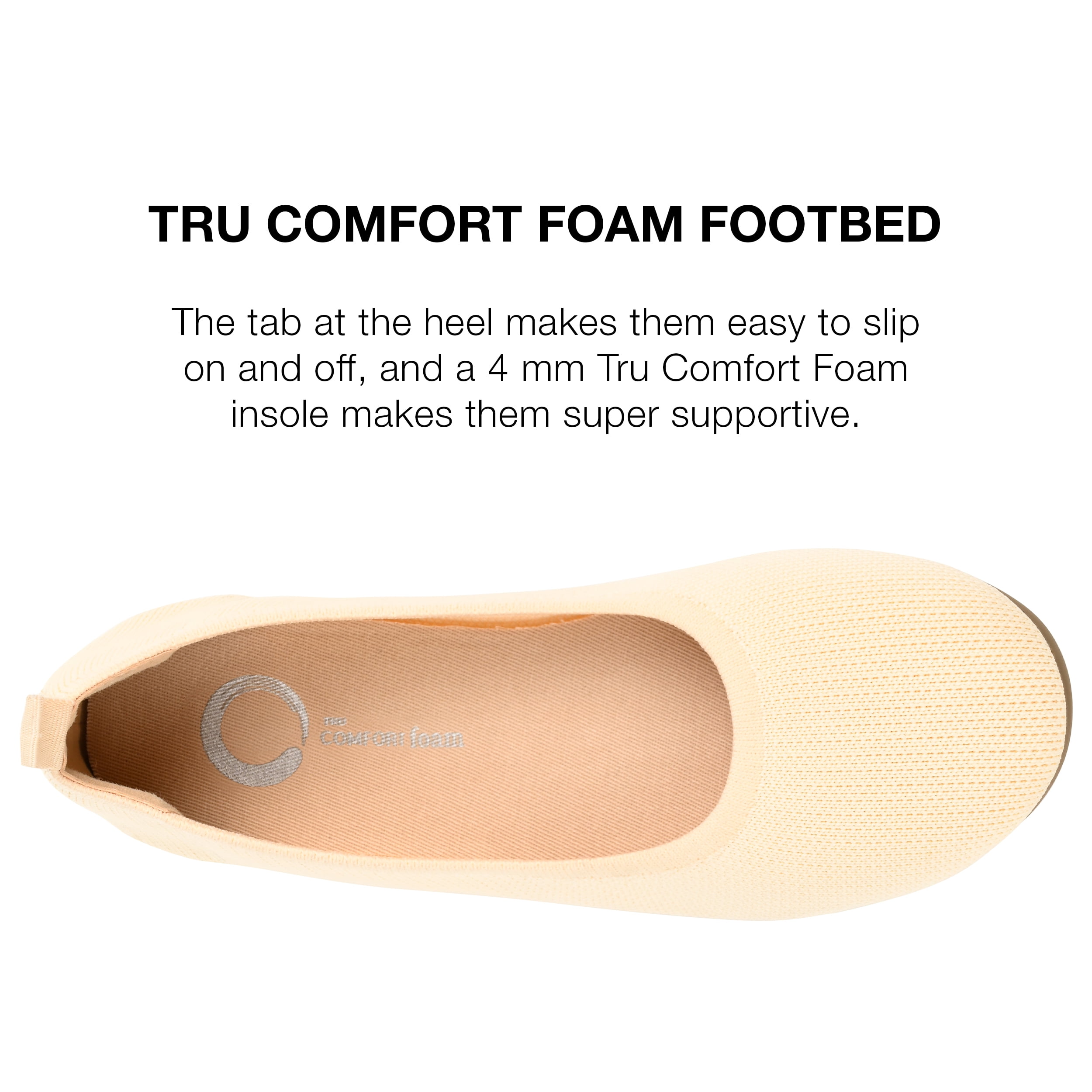 Journee Women's Jersie Knit Foldable Ballet Flats, Widths Available